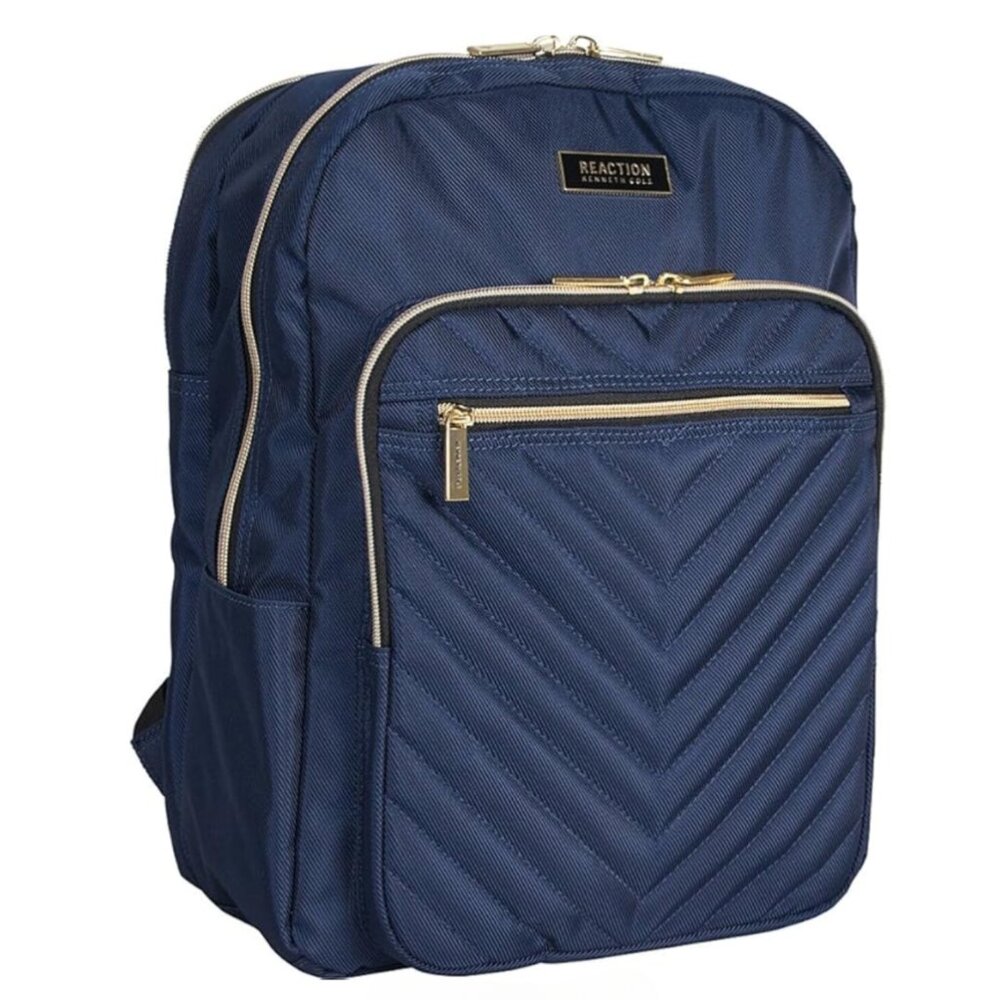 Kenneth Cole REACTION Women's Chevron Backpack - NAVY COLOR